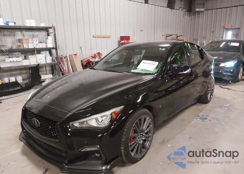 2018 Infiniti Q50 3.0T Red Sport 400 from USA, damaged, VIN JN1FV7AR7JM480181